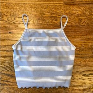 super cute blue tank top